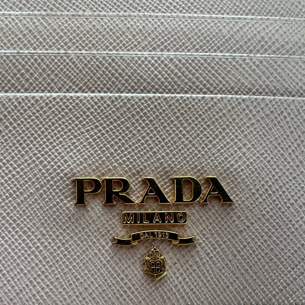 Prada, Saffiano Leather Cardholder, Alabaster Pink - Picture 7 of 10